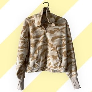 Old Navy cropped quarter zip sweater